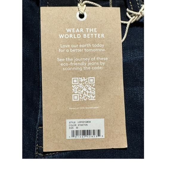 NEW Liverpool Men's Relaxed Straight Jeans Blue Size 30x34‎ Mid-Rise Stretch - Picture 5 of 9